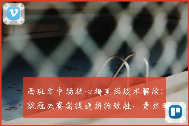 西班牙中场核心梅里诺战术解读：欧冠决赛需提速拼抢致胜，费尔明无缘2026世界杯成遗憾